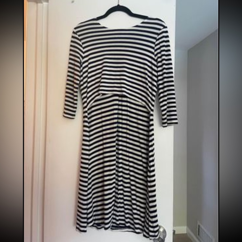Seraphine STRIPED MATERNITY & NURSING DRESS